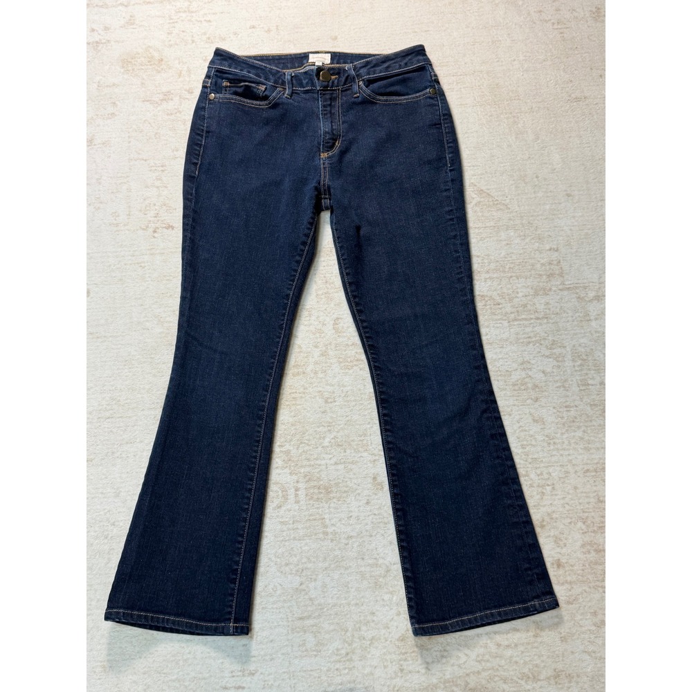 Ann Mashburn Womens Dark Wash Bootcut Denim Jeans Made in USA Size 26